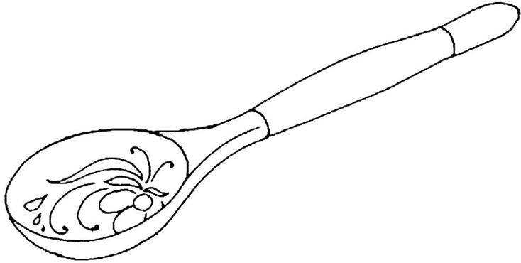 деревянная ложка для росписи