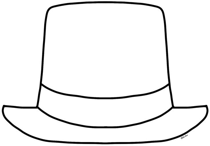 Шляпа раскраска