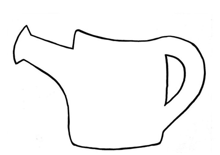 Шаблон лейки из бумаги