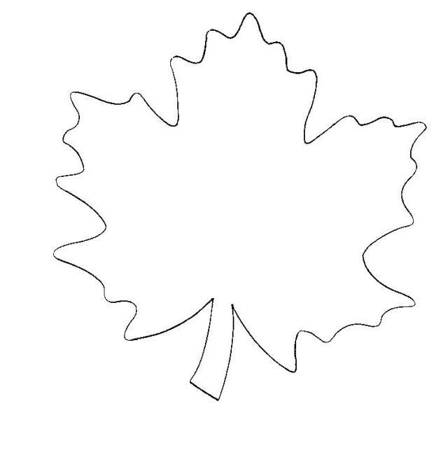 Осенние листочки шаблоны