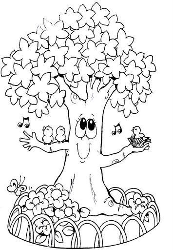 Дерево раскраска