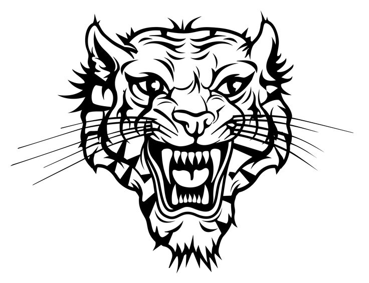 Тигр оскал тату эскиз