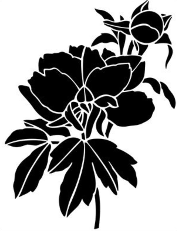 Трафарет "цветы"