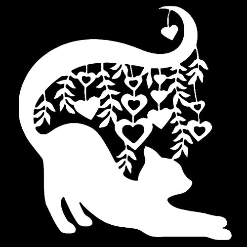 Новогодние трафареты животных