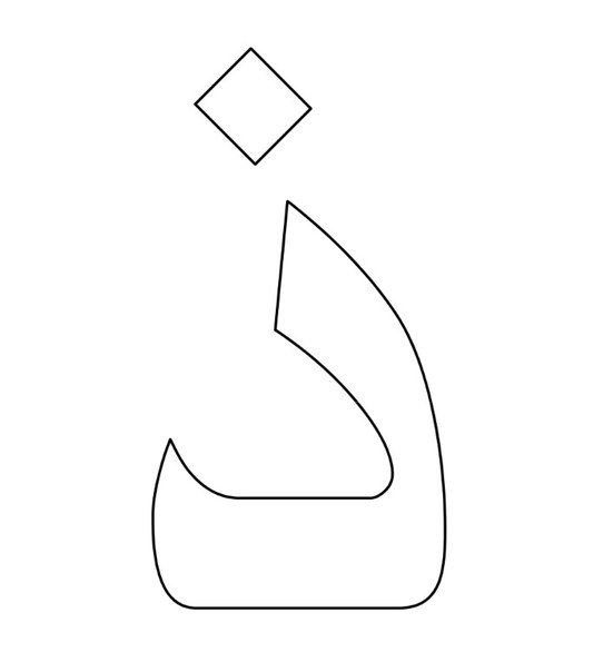 Трафарет арабских букв