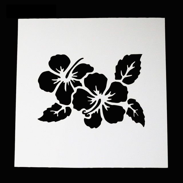 Трафареты цветов для декора торта