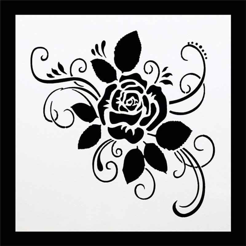 Трафарет для торта цветы