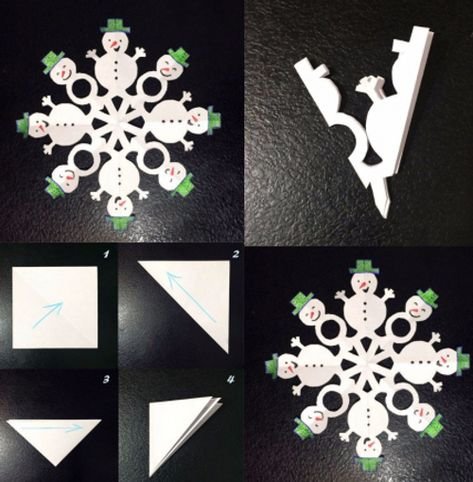 Шаблоны необычных снежинок