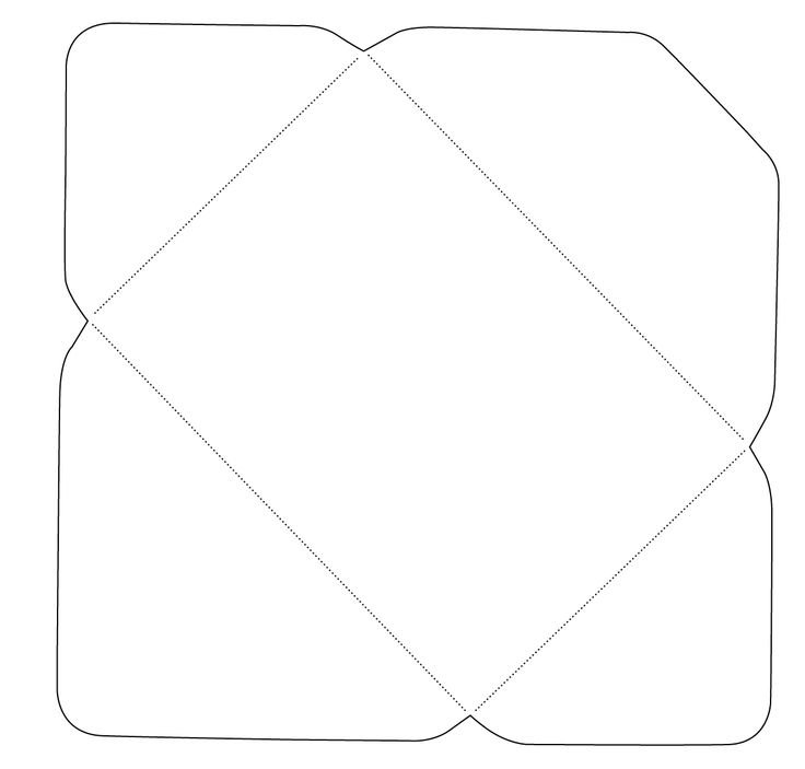 Конверт заготовка