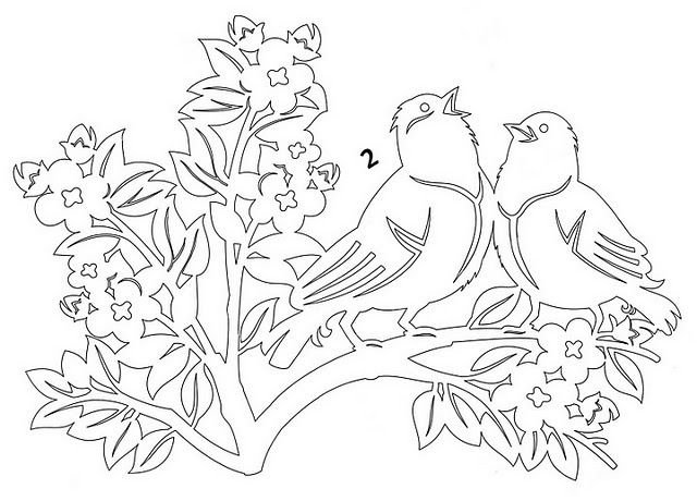 Вытынанки птицы