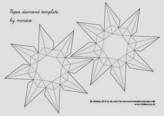 Объемная звезда из бумаги