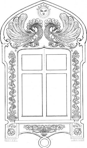 Старинные окна с узорами