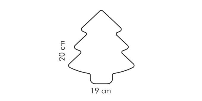 Форма елочки для вырезания печенья