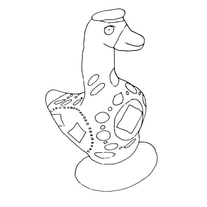 Каргопольская игрушка свистулька