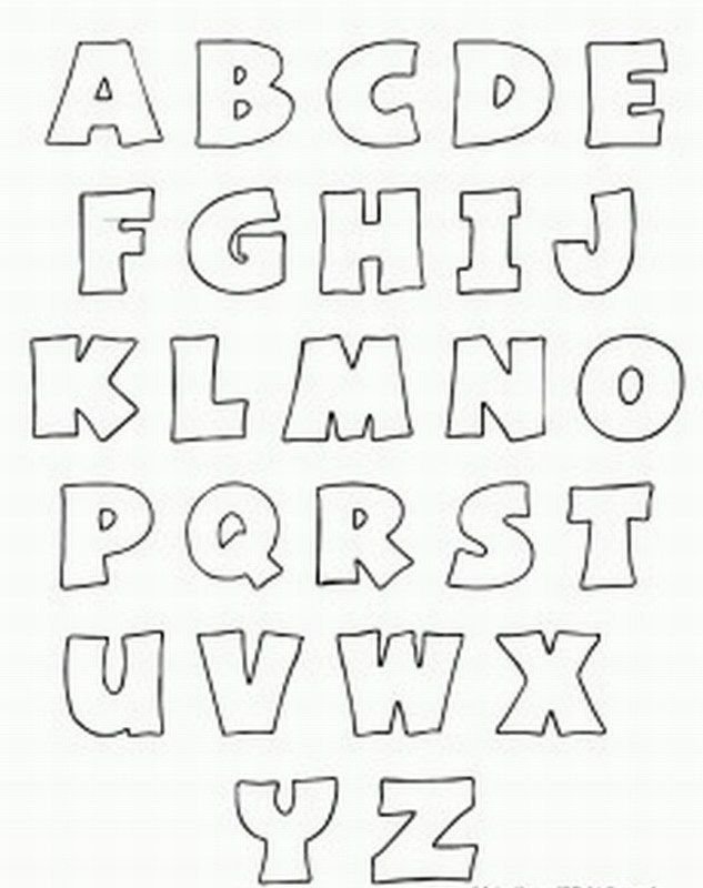 Трафарет английских букв