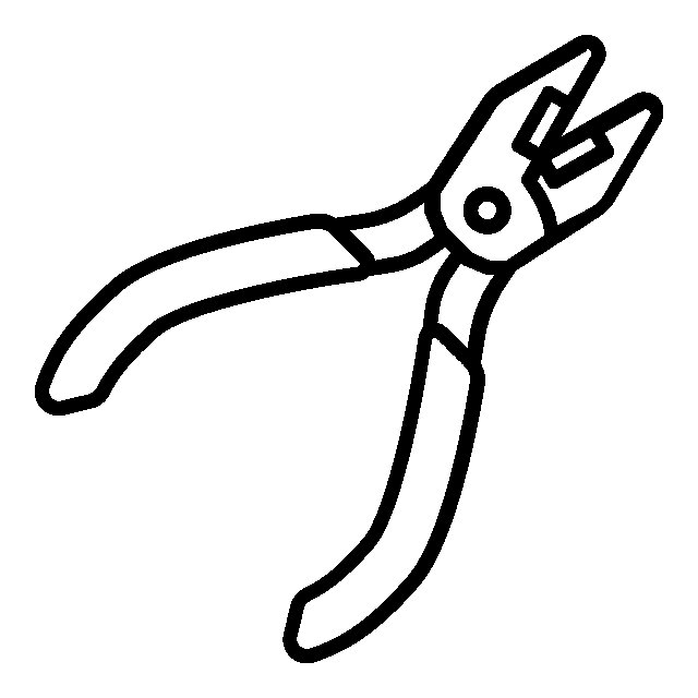 Трафарет плоскогубцы