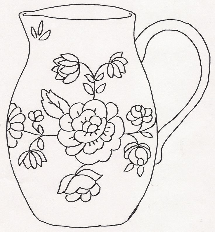 Роспись кувшинчиков рисование старшая группа Гжельская роспись