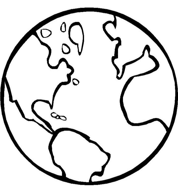 Земля раскраска