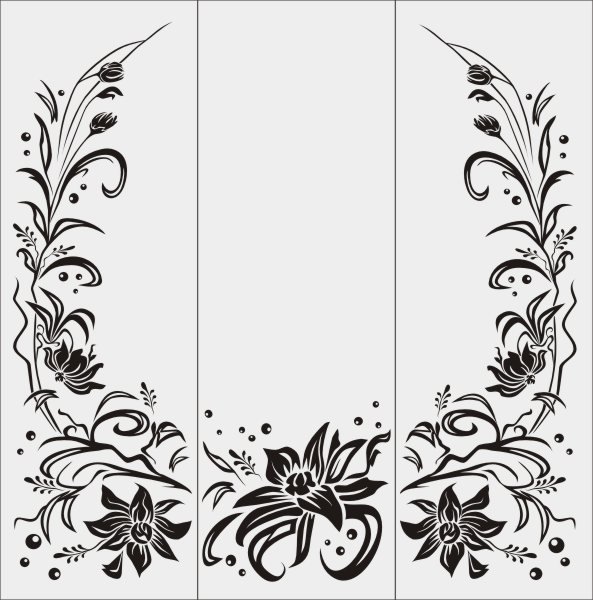 Орнамент для пескоструя на зеркале