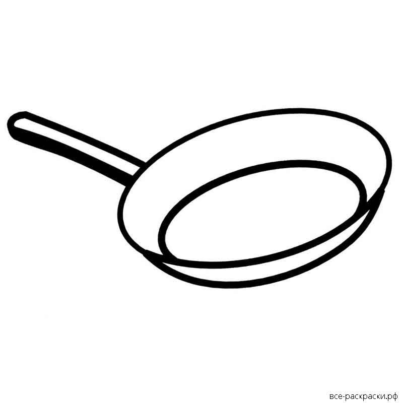 Трафарет сковороды для рисования