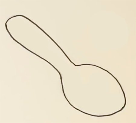 Ложка раскраска