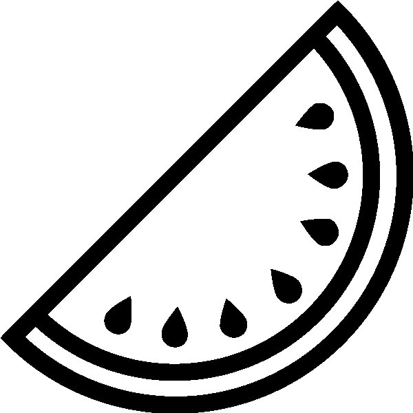 Арбуз силуэт