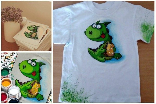 Роспись футболок акриловыми красками
