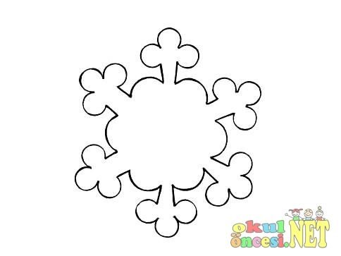 Снежинки рисунок для вырезания