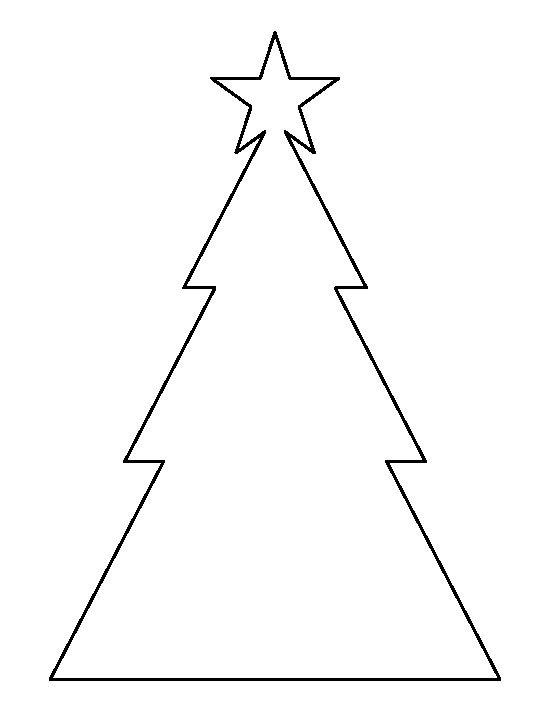 Трафарет "елка"
