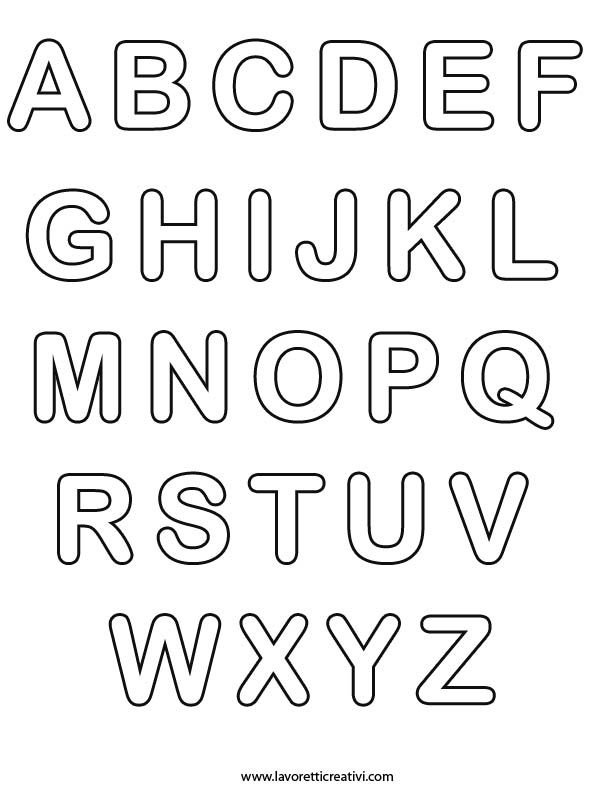 Трафарет английских букв