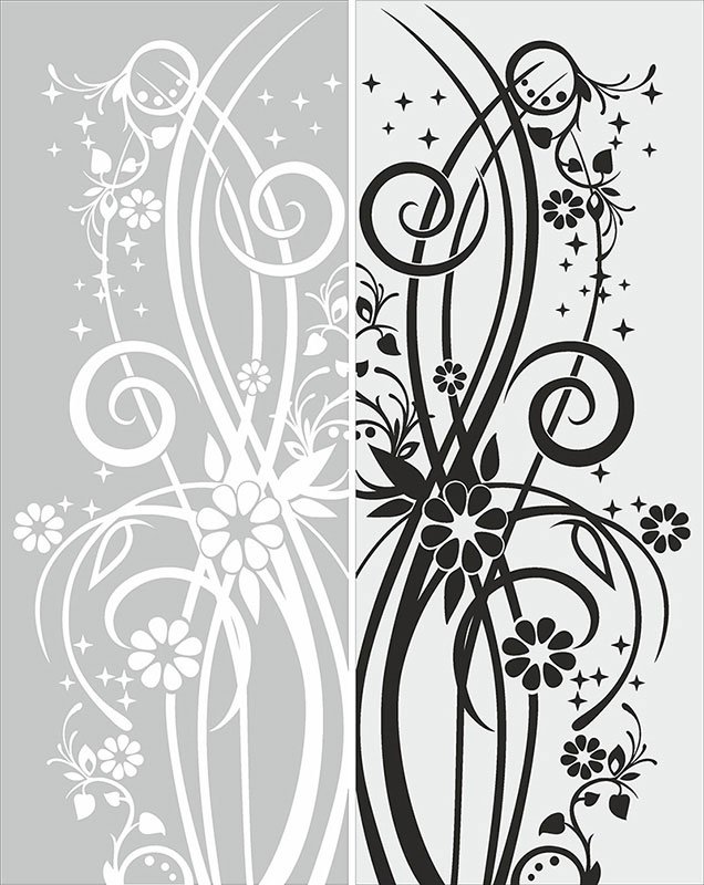 Пескоструйные узоры на стекле