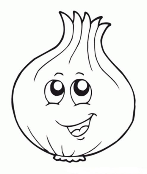 Раскраска. Овощи.