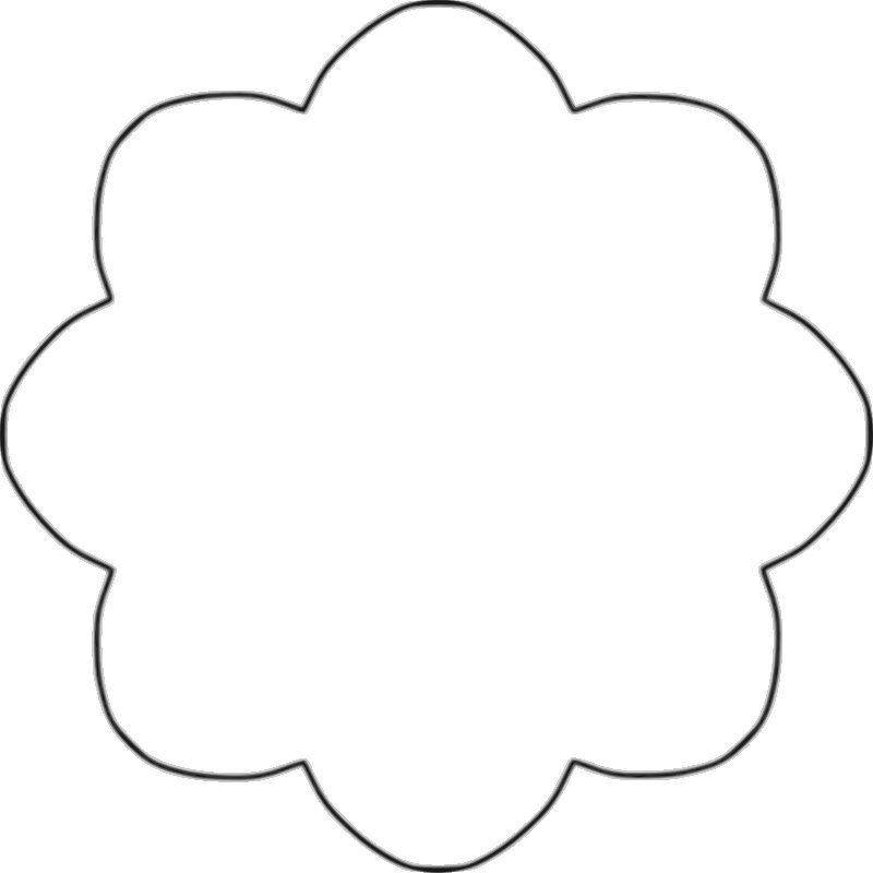 Трафарет цветов для вырезания