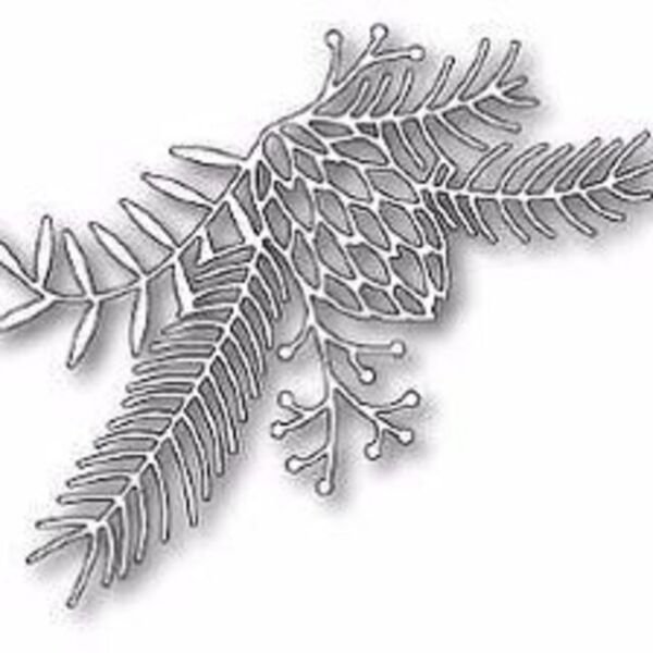 Новогодние ветки для вырезания