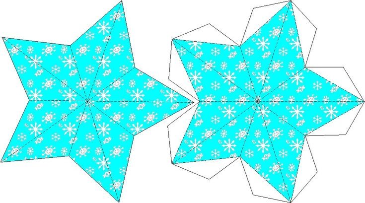 Звезда на елку из бумаги