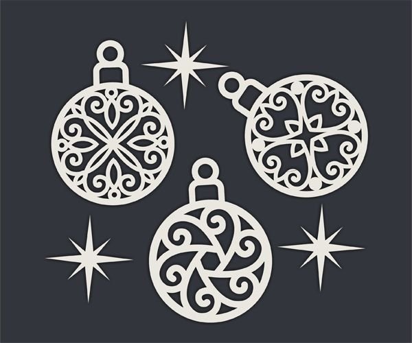 Украшения на окна шарики