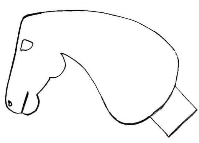 лошадь на палке