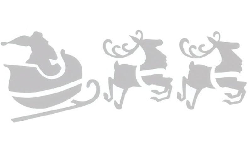 Трафареты для снега на окна