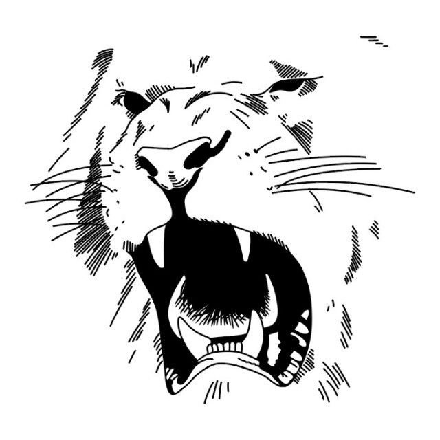 Лев векторное изображение