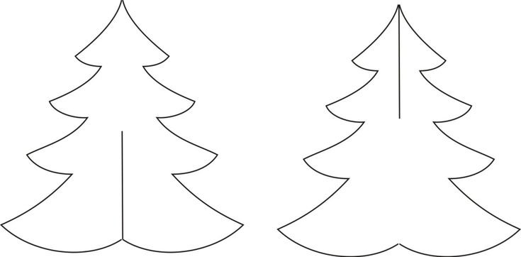 Трафарет "елка"