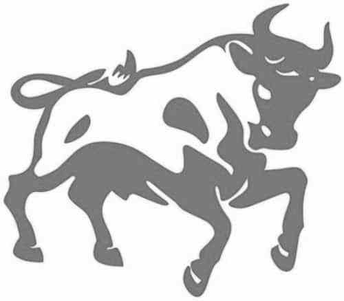 Трафарет быка для вырезания из бумаги