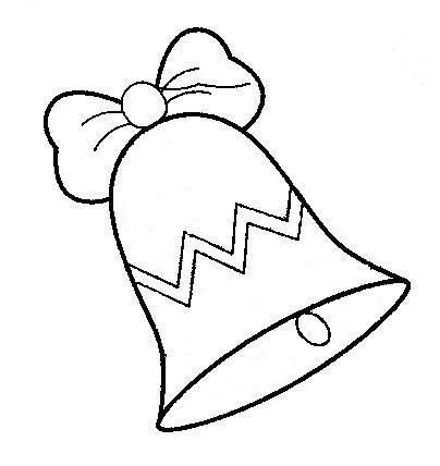 Звоночек трафарет