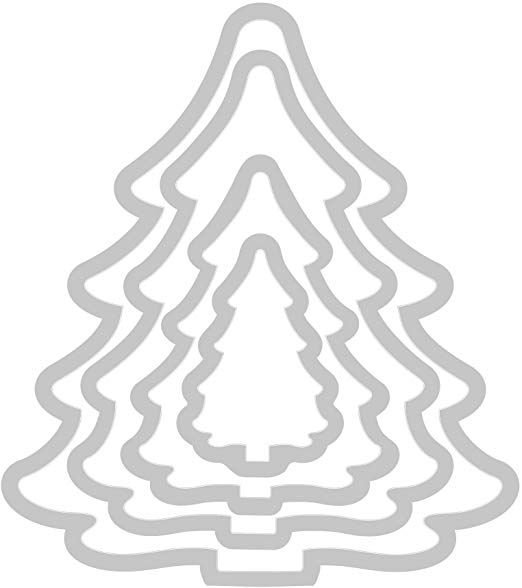 Елочка трафарет