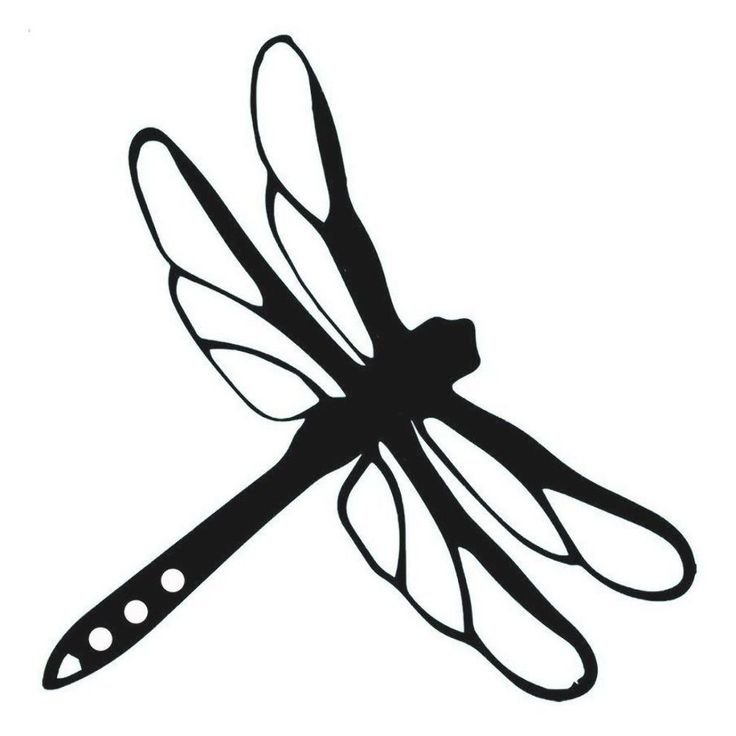 Стрекоза силуэт