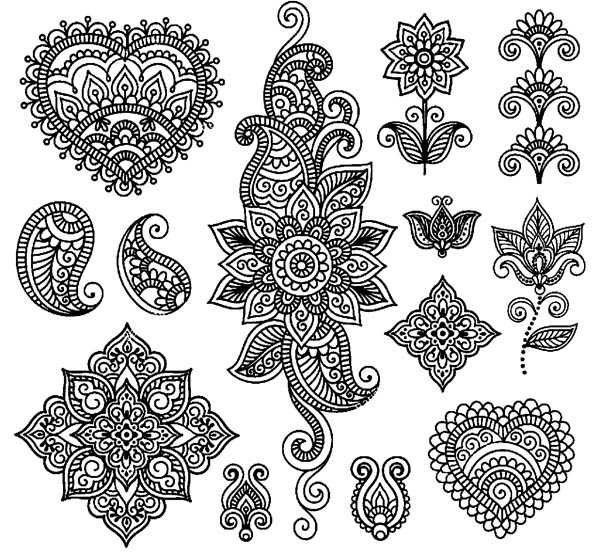 Мехенди узоры