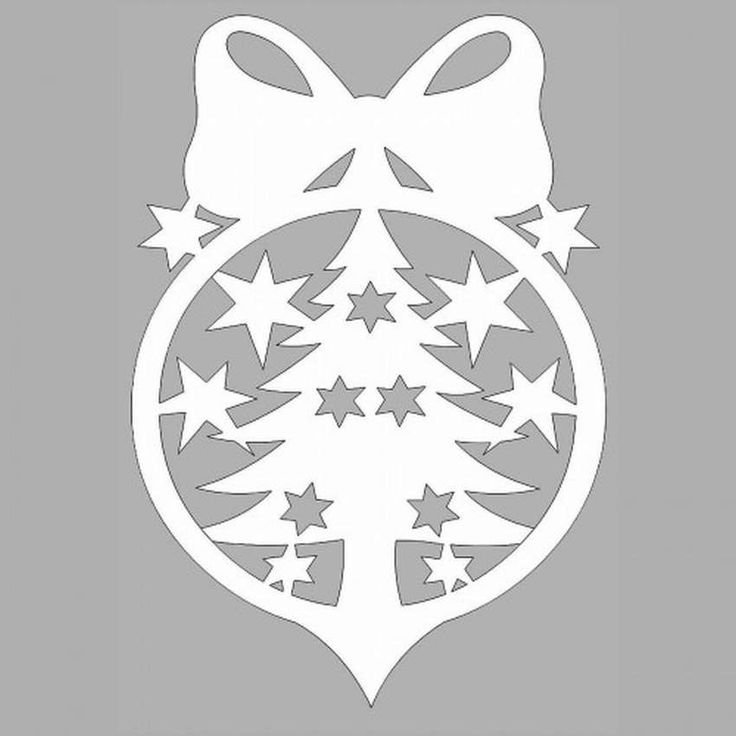 Трафареты на окна новогодние