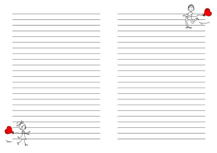 Линованные листы для блокнота