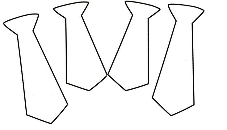 Галстук трафарет