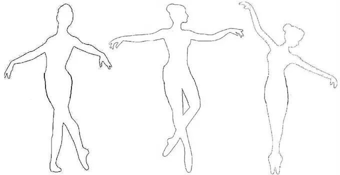 Снежинки балеринки из бумаги