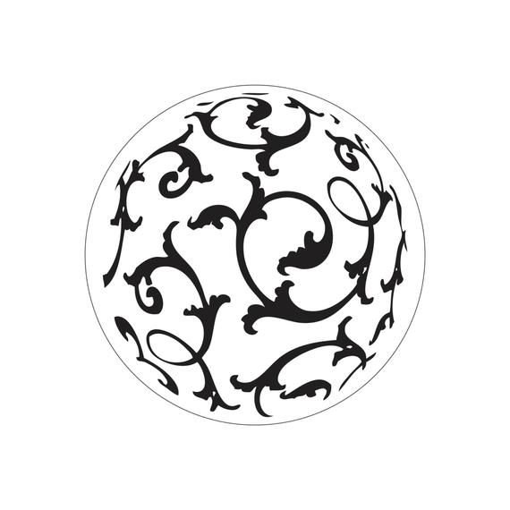 Трафарет на круглый стол